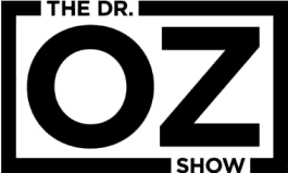 Black and white logo for "The Dr. Oz Show" featuring bold letters with a rectangular border, reminiscent of the modern flair seen in physical therapy NYC clinics.